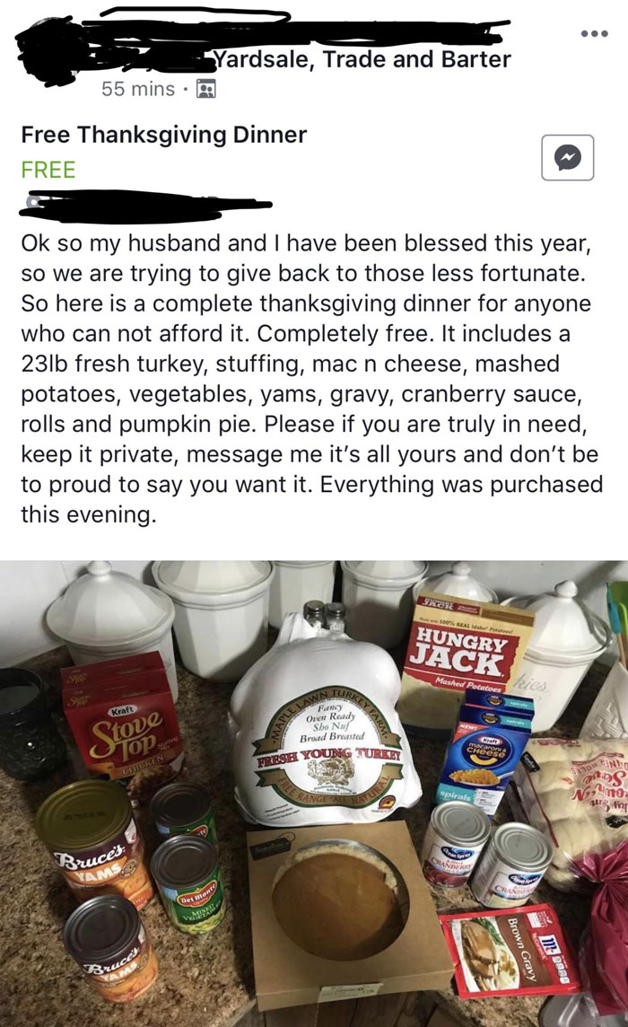 Faith In Humanity Restored For A Thanksgiving Feast
