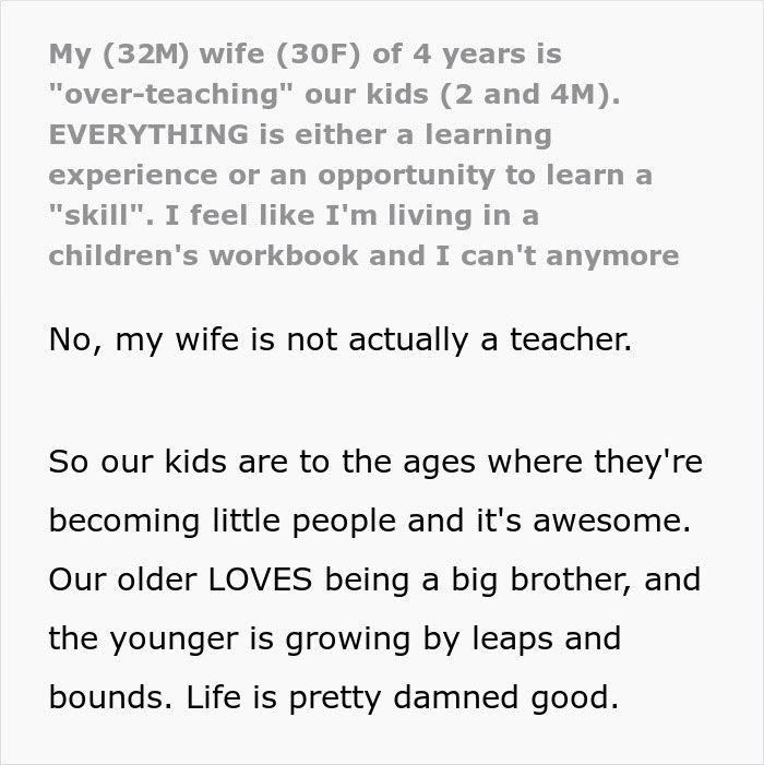 Husband Hates Wife's Parenting Methods, Considers Divorce After Teacher's Call Husband Hates Wife's Parenting Methods, Considers Divorce After Teacher's Call