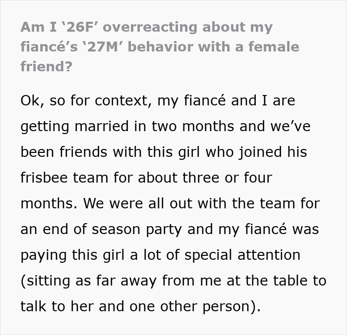 Woman Asks Fianc&eacute; To Postpone The Wedding After Seeing His Interactions With A New Female Friend