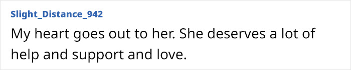 Text comment supporting Rosie O'Donnell's daughter, emphasizing the need for help, support, and love. Text comment supporting Rosie O'Donnell's daughter, emphasizing the need for help, support, and love.