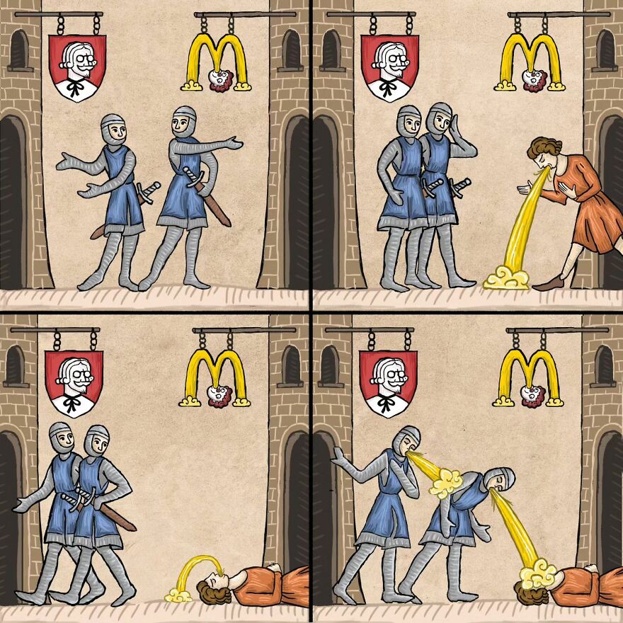 Meet Ilya Denisov's Hilarious Take On Life In The Middle Ages (17 Pics)