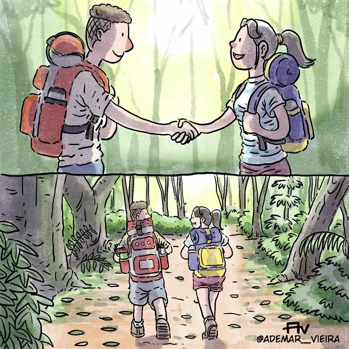 Brazilian Artist Creates Heartbreaking Comics Without Using A Single Word (4 New Stories)