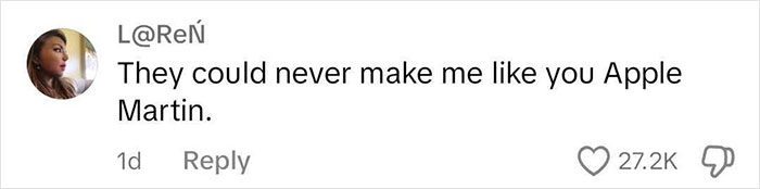 Comment targeting Apple over "mean girls" behavior, gaining 27.2K likes on social media. Comment targeting Apple over "mean girls" behavior, gaining 27.2K likes on social media.