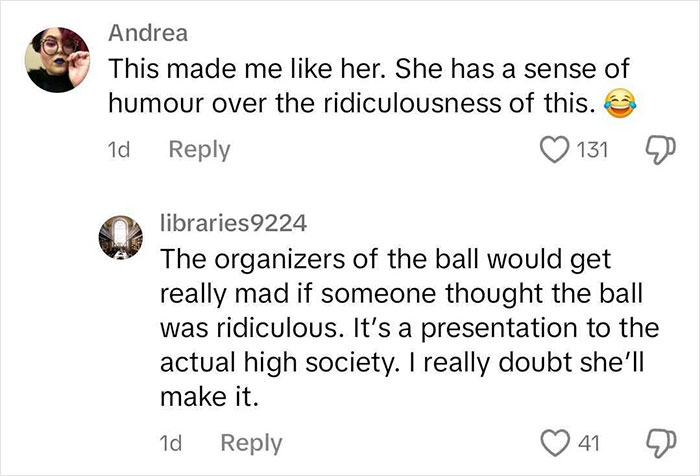 Comments discussing Apple Paltrow's behavior at a Paris ball, laughter emoji reacting to the situation. Comments discussing Apple Paltrow's behavior at a Paris ball, laughter emoji reacting to the situation.