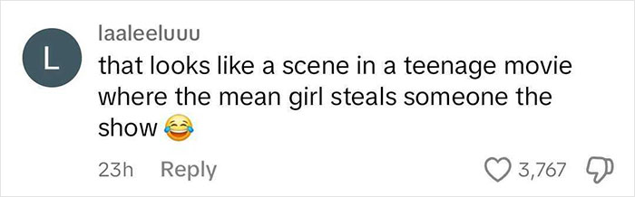 Comment on social media labeling behavior as "mean girls" with emoji, referencing a teenage movie scene. Comment on social media labeling behavior as "mean girls" with emoji, referencing a teenage movie scene.