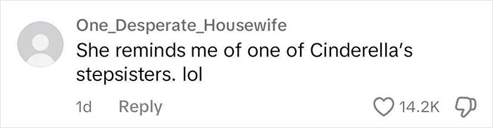 Comment comparing behavior to Cinderella's stepsisters, related to controversy at Paris Ball. Comment comparing behavior to Cinderella's stepsisters, related to controversy at Paris Ball.