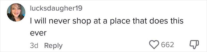 A comment criticizing dystopic retail trends with 662 likes and 1 dislike. A comment criticizing dystopic retail trends with 662 likes and 1 dislike.
