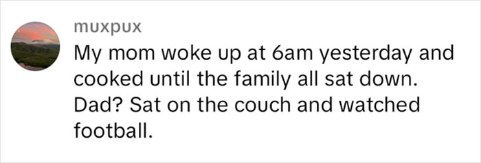 Text post about family dynamics, highlighting a dad's lack of sacrifice and mom's efforts, going viral.