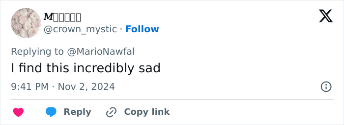 Tweet expressing sadness about the dating trend "Throning.