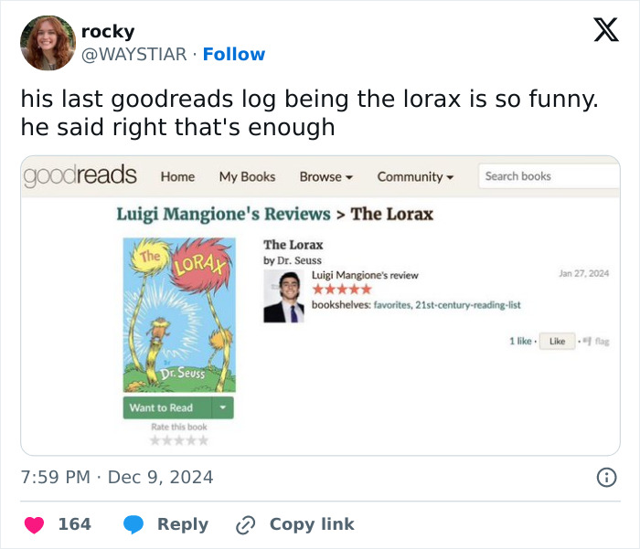 Alleged UnitedHealthcare CEO Assassin Luigi Mangione Goes Viral With These 12 Social Media Posts Alleged UnitedHealthcare CEO Assassin Luigi Mangione Goes Viral With These 12 Social Media Posts