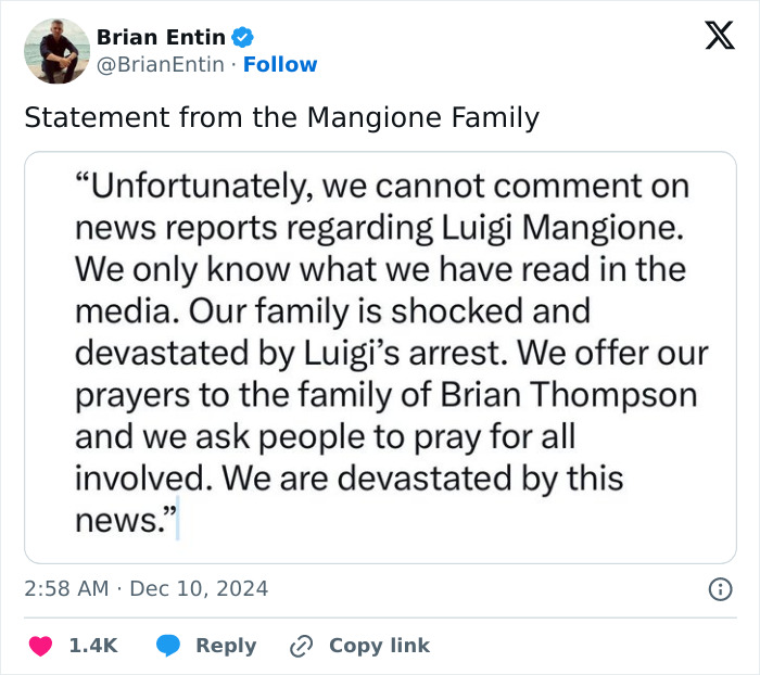 Alleged UnitedHealthcare CEO Assassin Luigi Mangione Goes Viral With These 12 Social Media Posts Alleged UnitedHealthcare CEO Assassin Luigi Mangione Goes Viral With These 12 Social Media Posts