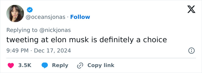 Nick Jonas Fans Threaten To Withdraw Support After His Bizarre Elon Musk Tweet: "Delete This"