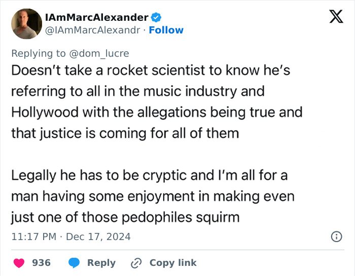 Tweet discussing cryptic messages in the music industry linked to Stephen Baldwin and Diddy. Tweet discussing cryptic messages in the music industry linked to Stephen Baldwin and Diddy.
