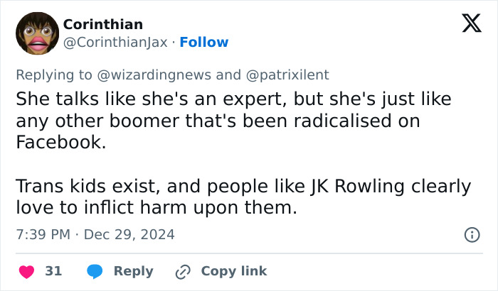 &ldquo;Shame On Her&rdquo;: J.K. Rowling Sparks Controversy With Another Tweet About Trans Children