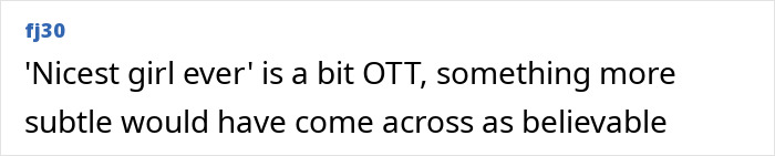 Comment discussing Apple Martin's viral antics and subtlety.