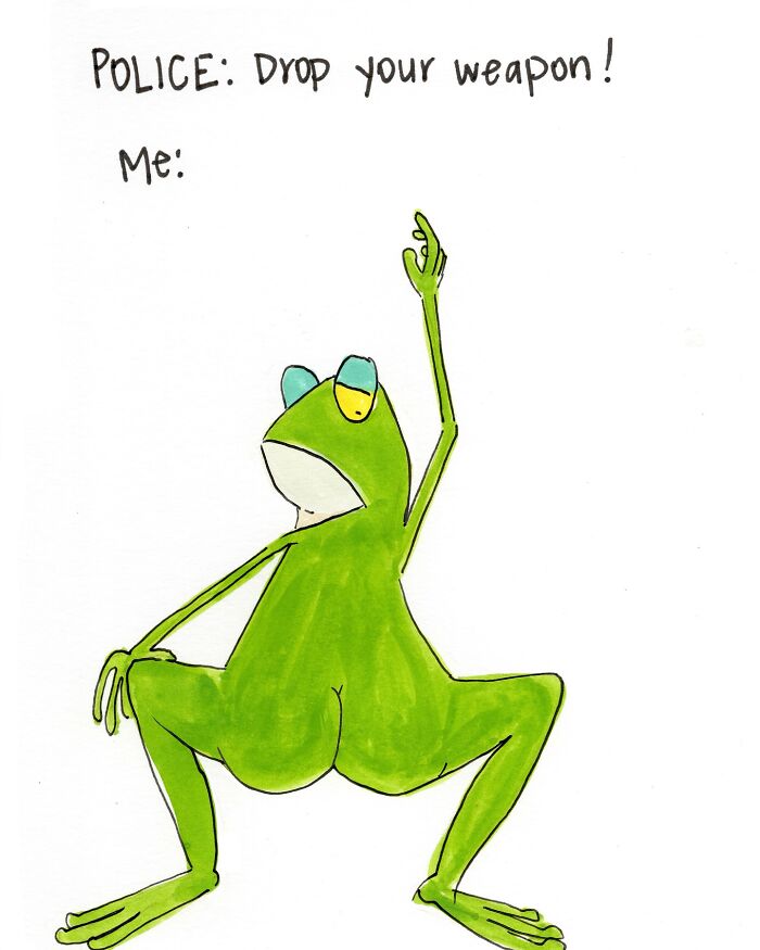 Funny Frog Illustrations That Also Offer Some Comfort