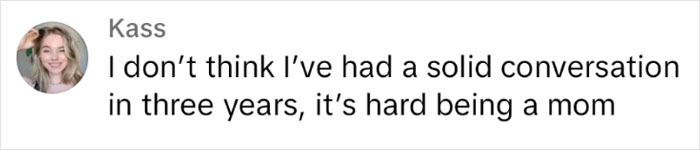 Kass shares a candid message about motherhood, highlighting challenges and lack of conversation over three years.