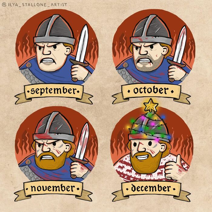 17 Hilarious Comics That Show What Happens When Modern Life Goes Medieval