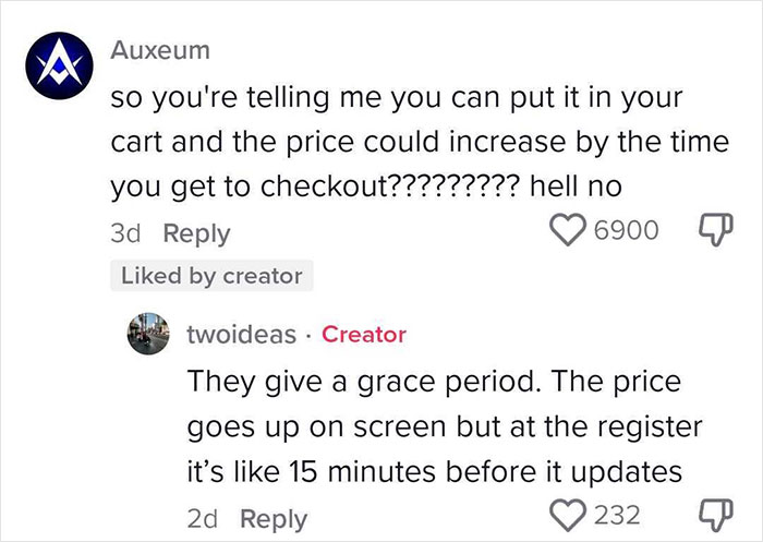 Comments discussing real-time price increases in retail, highlighting dystopic aspects of capitalism. Comments discussing real-time price increases in retail, highlighting dystopic aspects of capitalism.
