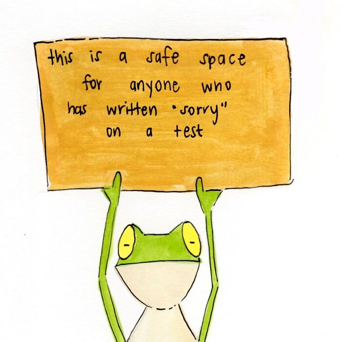 Funny Frog Illustrations That Also Offer Some Comfort