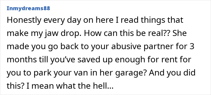Text from a user expressing disbelief about a scenario involving a sister refusing to share lottery winnings. Text from a user expressing disbelief about a scenario involving a sister refusing to share lottery winnings.