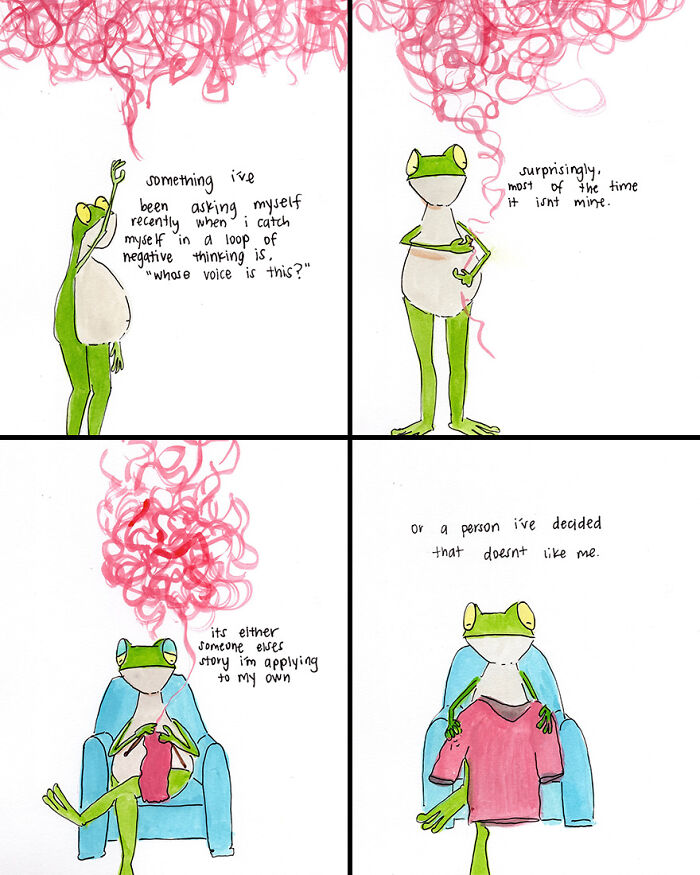 Funny Frog Illustrations That Also Offer Some Comfort