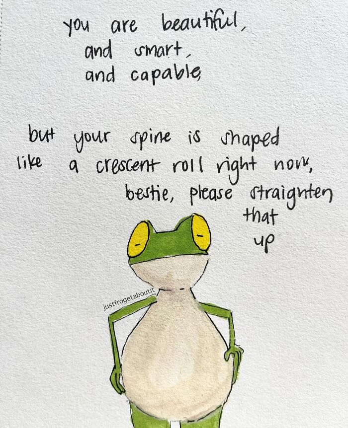 Funny Frog Illustrations That Also Offer Some Comfort