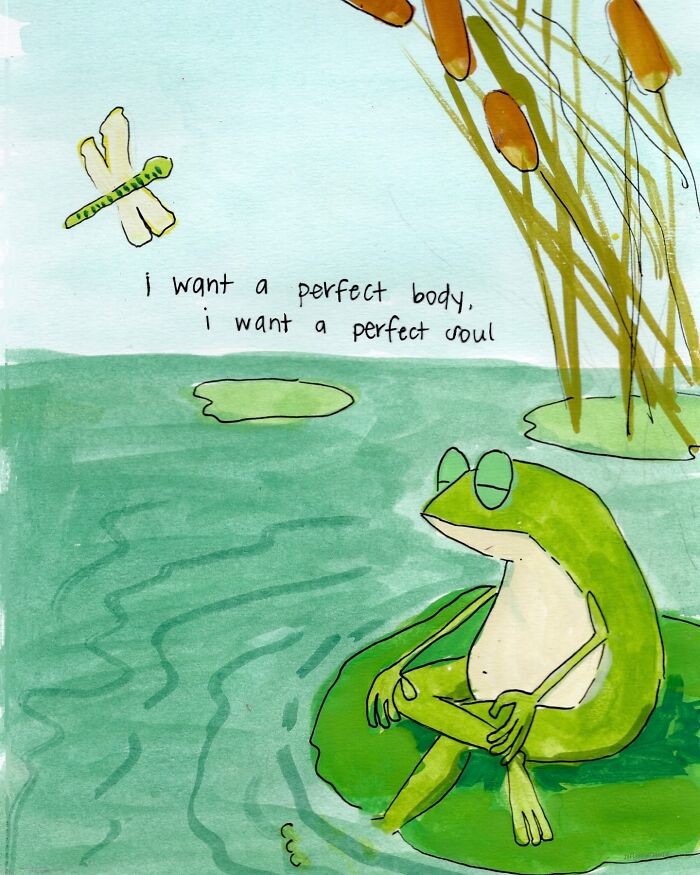 Funny Frog Illustrations That Also Offer Some Comfort