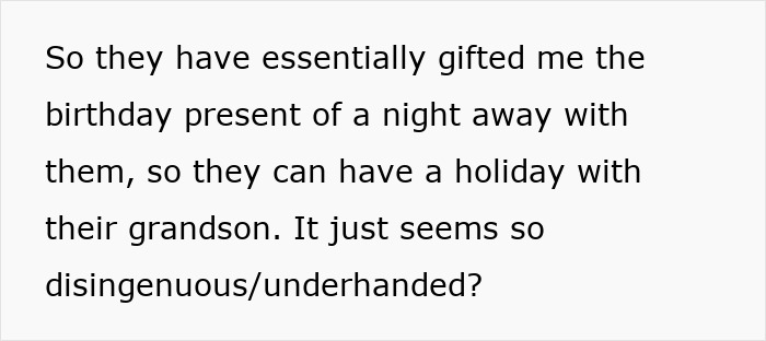 Woman Grows Suspicious After In-Laws Gift Her A Vacation Voucher To Babysit Their Grandkid