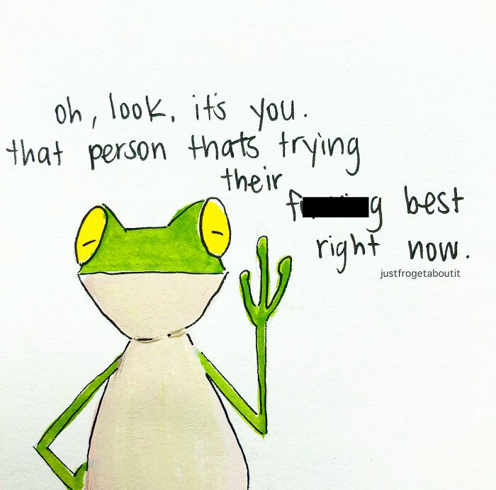 Funny Frog Illustrations That Also Offer Some Comfort
