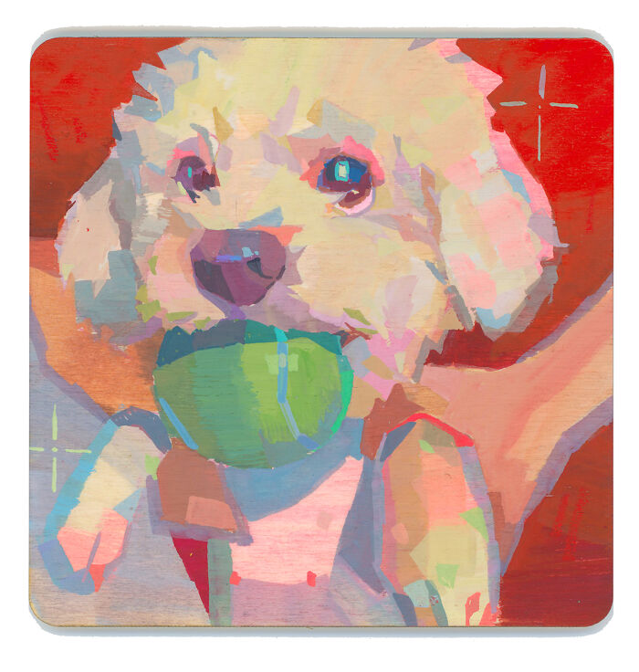 Cozy plein-air painting of trash bins with sunlight casting colorful shadows, creating a warm atmosphere.