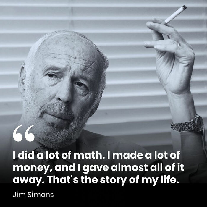 An older man with a beard and a cigarette discusses investment in a meme from "Overheard On Wall Street."