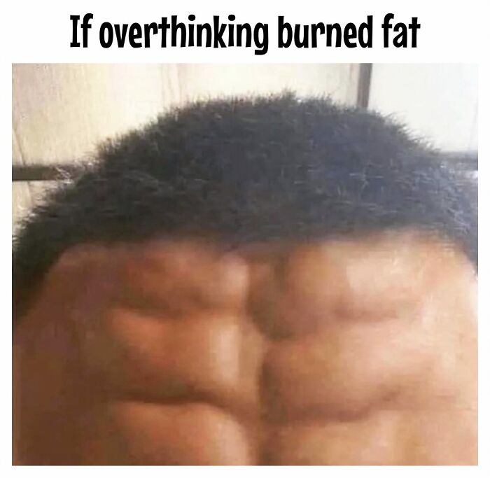 Close-up of a person's head resembling six-pack abs, highlighting dieting frustrations with humor.