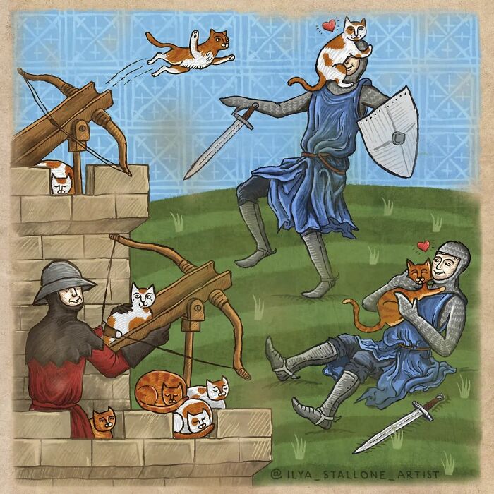 17 Hilarious Comics That Show What Happens When Modern Life Goes Medieval