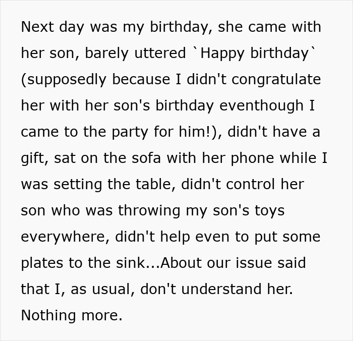 Text describing a challenging situation with a single mother sister during Christmas.