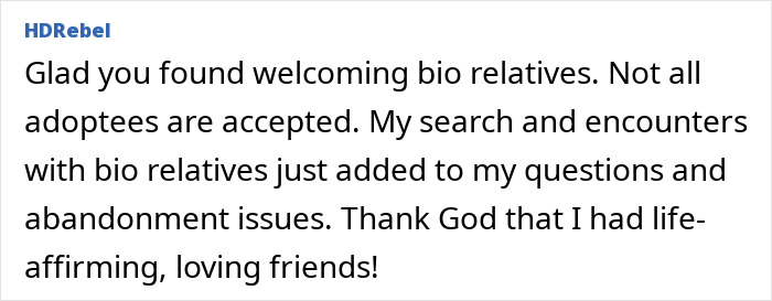 Text about a man's reunion with his family after 75 years, sharing experiences about finding biological relatives.