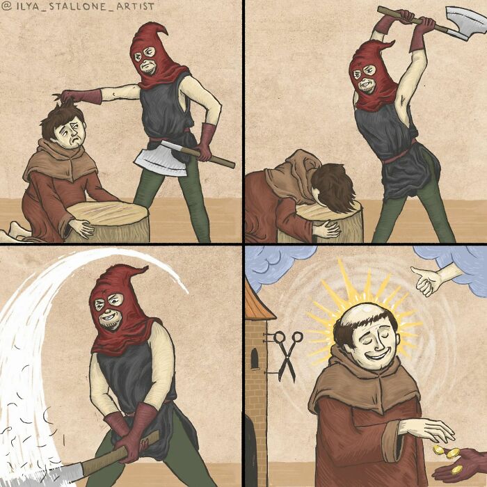 17 Hilarious Comics That Show What Happens When Modern Life Goes Medieval