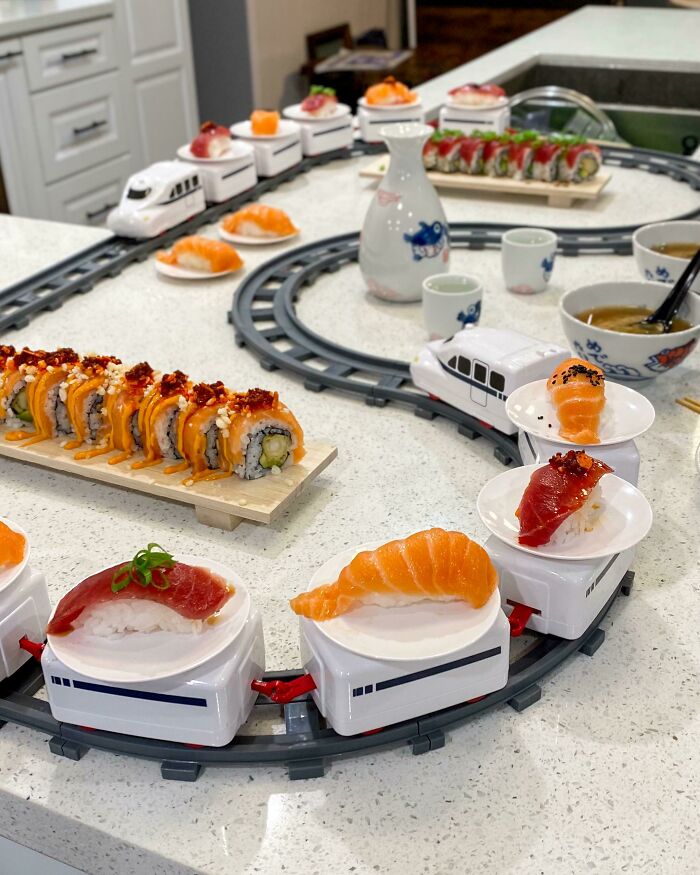 I Make Sushi Once A Week, This Week I Bought A Train! (#20)
