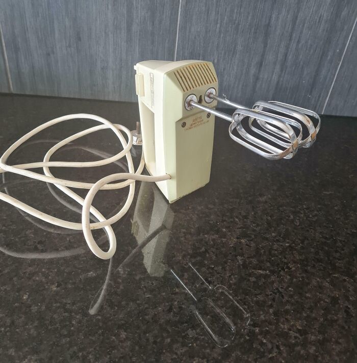 My Mom's General Electric Mixer That She Inherited From My Grandma, Who Bought It In 1976, Second Hand