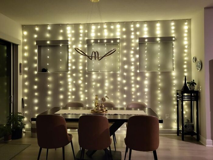 Shoppers Brightened Their Spaces With 10ft Wide Fairy Curtain Lights This Year