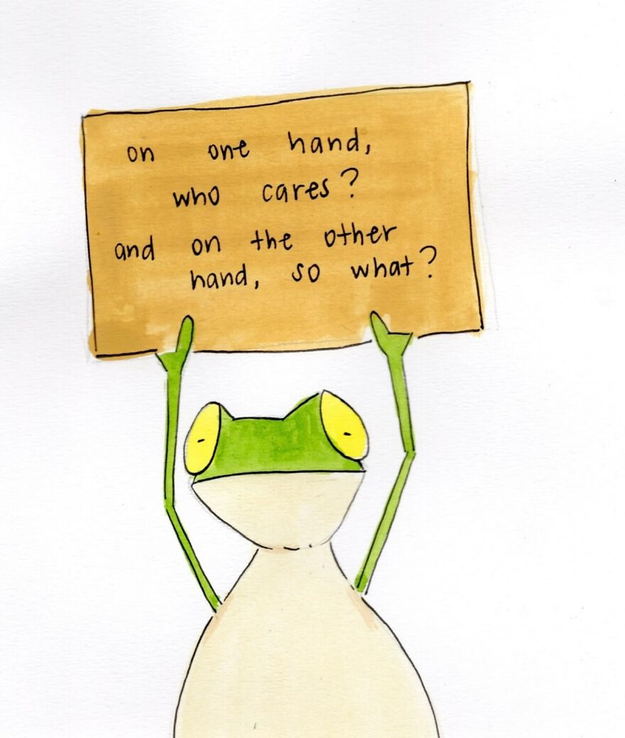 Funny Frog Illustrations That Also Offer Some Comfort