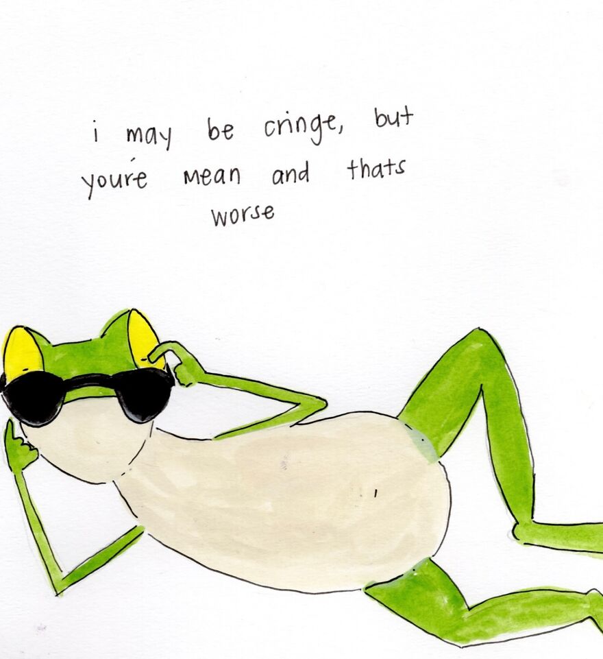 Funny Frog Illustrations That Also Offer Some Comfort