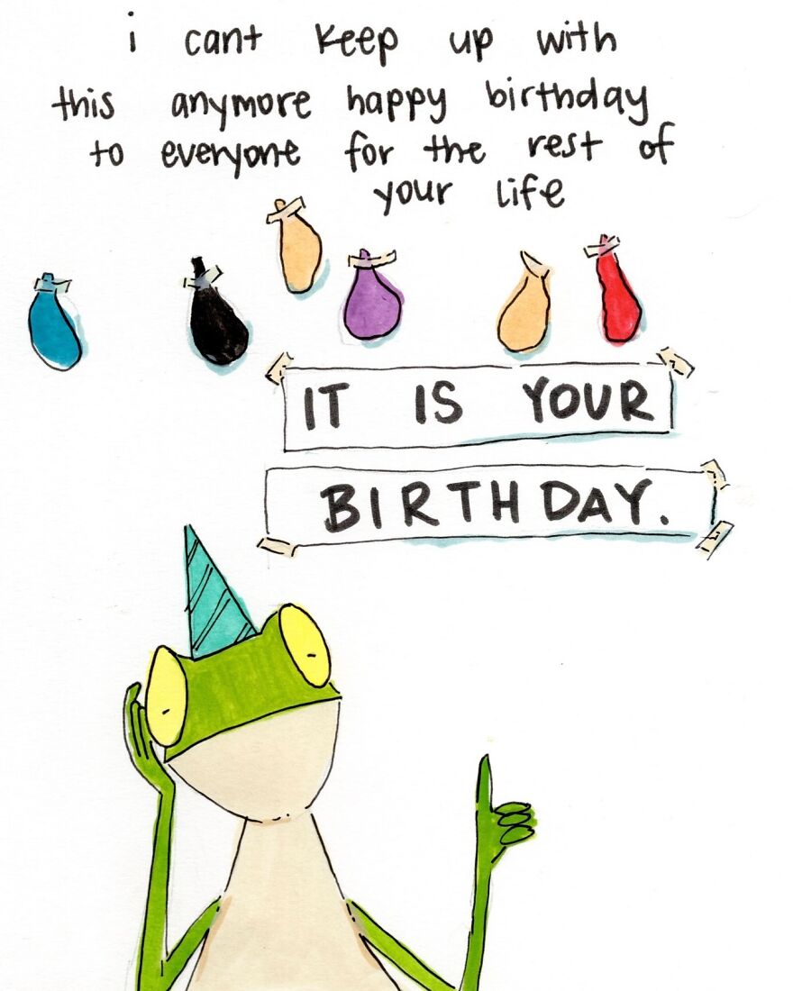 Funny Frog Illustrations That Also Offer Some Comfort