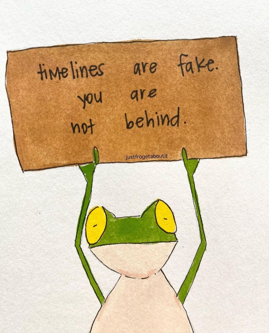 Funny Frog Illustrations That Also Offer Some Comfort