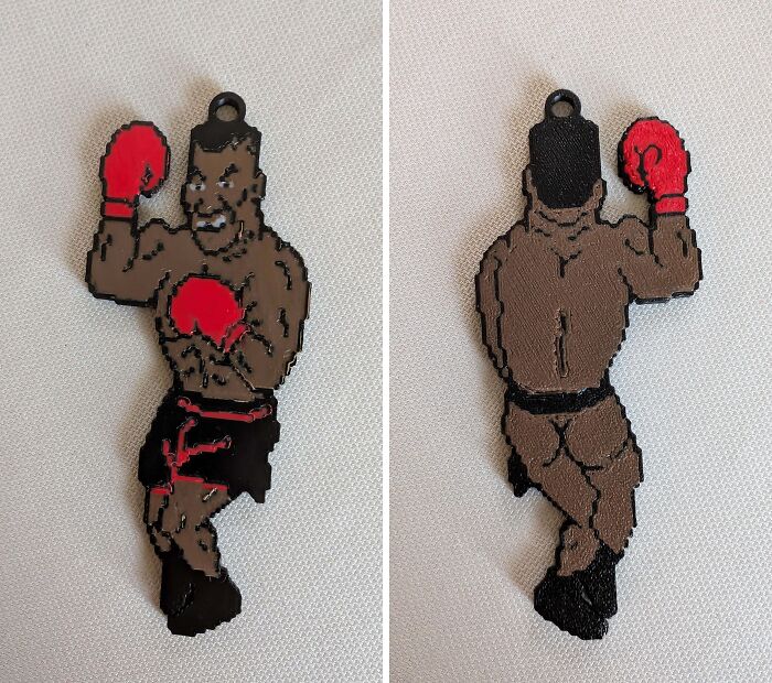 Boxer ornament cleverly designed as a hilarious trolling Christmas gift.