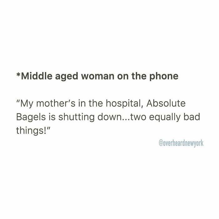 Middle aged woman on phone sharing wild NYC conversation about personal and local news equally bad to hear.