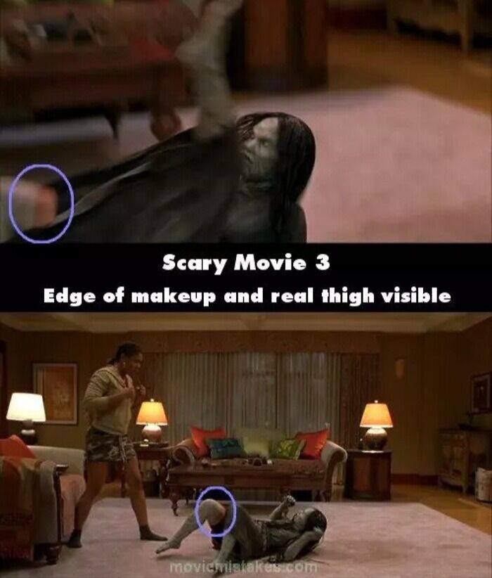 Edge Of Makeup And Real Thigh Visible