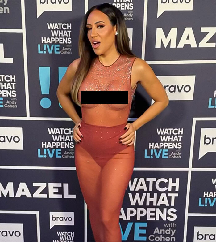 Melissa Gorga, 45, Bares It All In &ldquo;Tacky" See-Through Look: &ldquo;High Body Count Dress&rdquo;