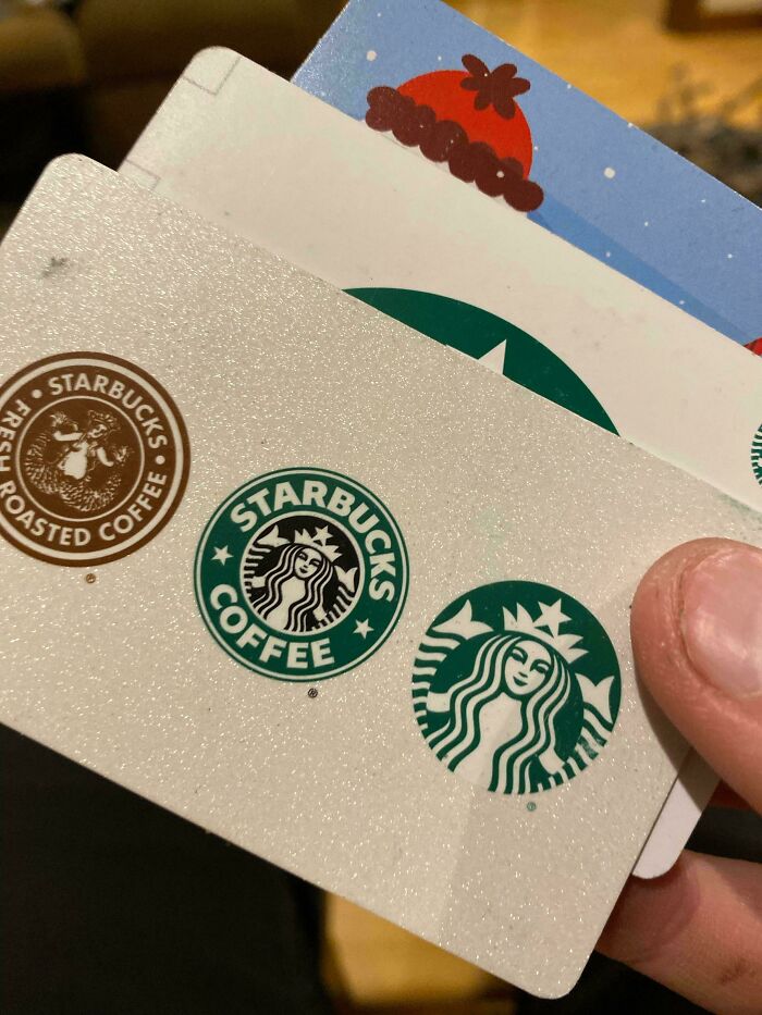 Starbucks gift cards found during a dumpster dive with a $550 value on them.