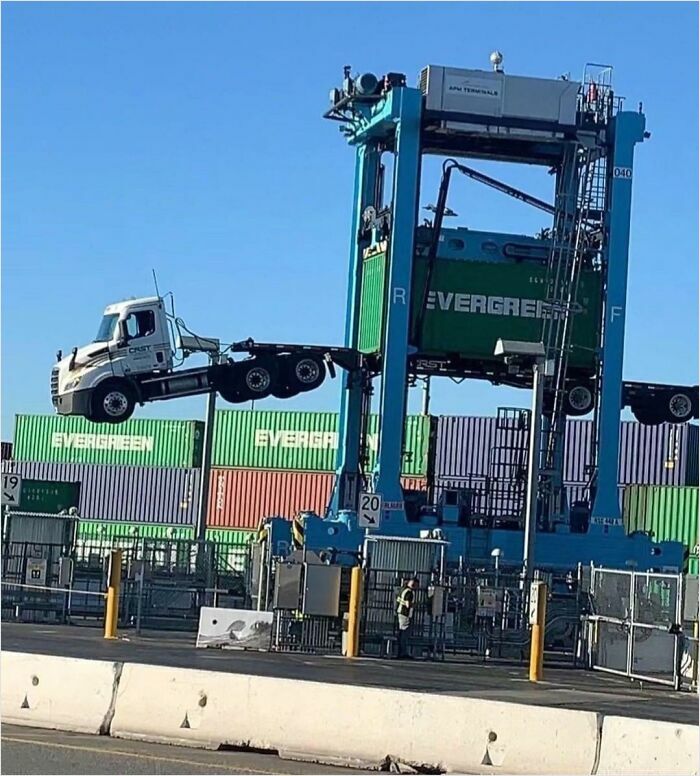 First Day Working The Port. Safety Wants To Talk To Me, Probably To Tell Me How Good Of A Job I’m Doing